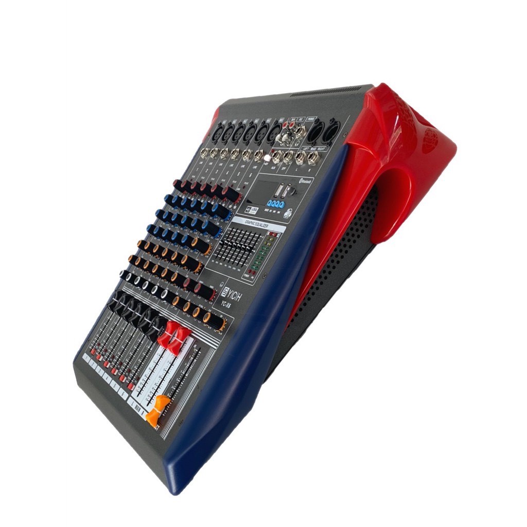 th_auto88🚚✔(ส่งไว)YCH YC X-6 สเตอริโอ มิกเซอร์6ช่องเอ็ฟเฟ็คแท้ Professional 6ช่องBLUETOOTH USB MP3ก็