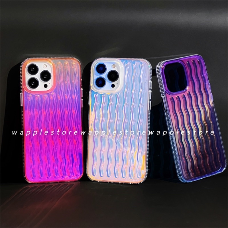 Case Mermaid Hologram LYDIY เคสใสลายยัก เคสสำหรับรุ่น 11-15 15plus 15pro 15promax