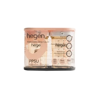 Hegen PCTO Breast Milk Storage 8oz/240ml (แพ็ค 2 ชิ้น) ขวดเก็บน้ำนม ฝาสีขาว
