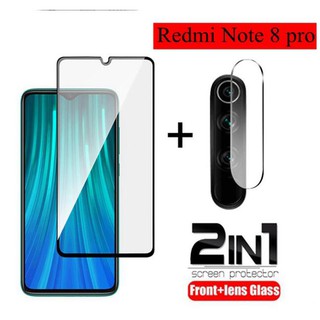 ฟิล์มกระจกนิรภัยกันรอยหน้าจอโทรศัพท์มือถือ 2 in 1 xiaomi 5 g redmi 8a/redmi note 8