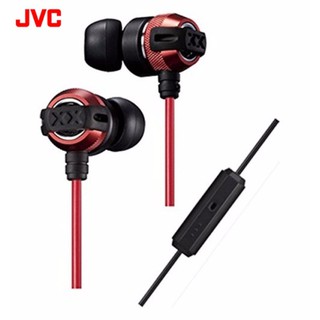 JVC HA-FX33XM หูฟังอินเอียร์พร้อมไมค์ เบสหนัก (Red)