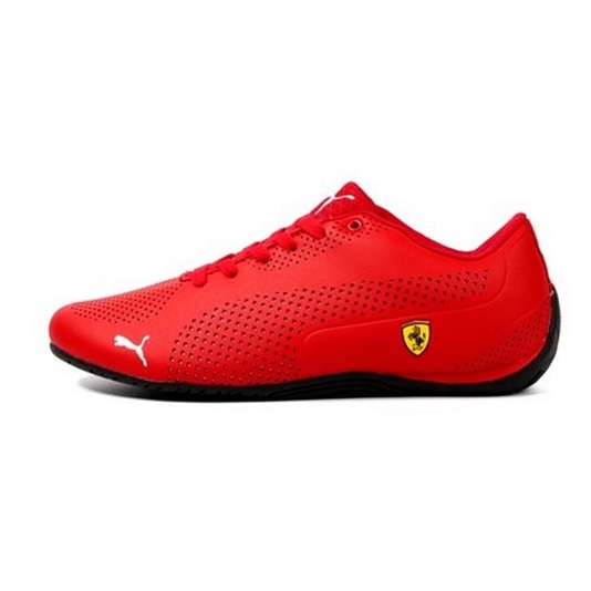 สินค ้ าของแท ้ Qiaoyi PM Ferrari Bmw Cooperation Men 's Sports Casual Shoes Racing Leather Peas