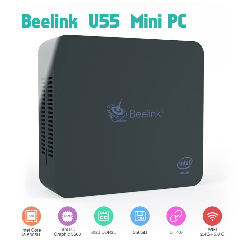 มินิพีซี Beelink U55 Mini PC Intel Core I3 5005U / Support Windows