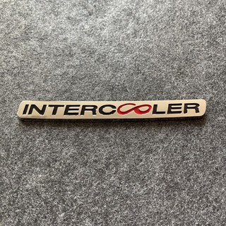 โลโก้ INTERCOOLER ตัวหนังสือหน้ากระจัง (สีเงิน)