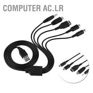 Ac.Lr 5 In 1 อุปกรณ์ชาร์จ Usb สําหรับ Nintendo Nds Ll / Xl 3DS Wii U Psp มัลติฟังก์ชั่น