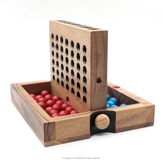 เกมปิงโกไม้ Connect Four  ของเล่นไม้ เกมไม้ ของเล่นไม้เสริมพัฒนาการ ของเล่นไม้ฝึกสมอง wooden family board games