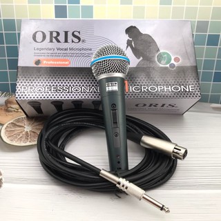ไมค์โครโฟน ORIS BETA58 ไมค์คาราโอเกะ ไมค์ถือ ไมค์สาย ไมค์ร้องเพลง Microphone สายยาว 5 เมตร