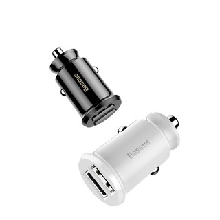 Baseus Smart Dual USB Car Charger พร้อมไฟแสดงสถานะ Dual USB Port 3.1A Mini Car Charger สำหรับรถยนต์