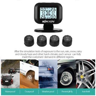 ***ส่งฟรี***KKmoon TPMS เครื่องวัดลมยาง จอ LCD  4 External Senso