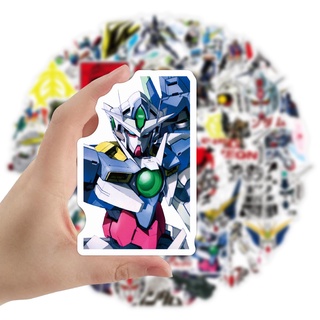 พร้อมส่ง Gundam กันดั้ม 高達 Bandai Namco สติกเกอร์กันน้ำรูปแบบที่แตกต่างกัน,50ชิ้น
