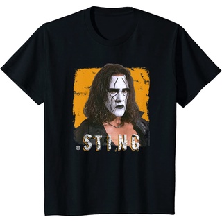 [COD]เสื้อยืดแขนสั้น ผ้าฝ้าย พิมพ์ลาย WWE Sting Crow สไตล์เรโทร สําหรับผู้ชายS-5XL