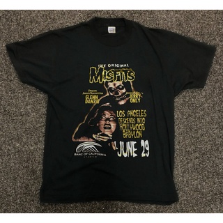 [S-5XL]Untru Misfits เสื้อยืดลําลอง แขนสั้น คอกลม พิมพ์ลายโปสเตอร์ Los Angeles Show Hollywood Babylon Tour June 29 พลัสไ