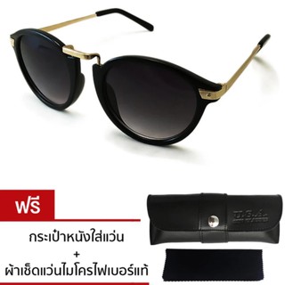 HIPSTER ROUND SUNGLASSES รุ่น CM ZH2001-313 Black/Black