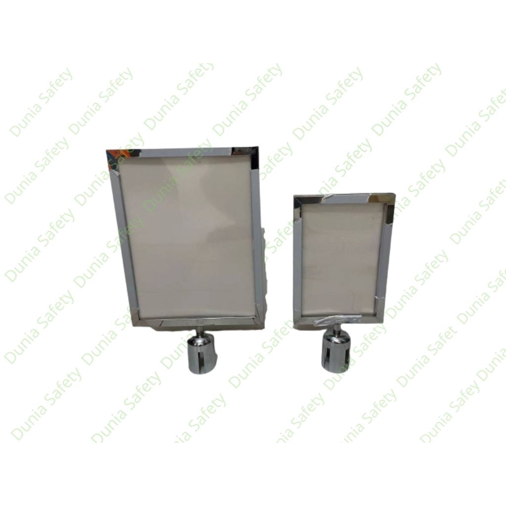 SIGN FRAME A4 LANDSCAPE SIGNAGE/ QUEUE POLE BOARD