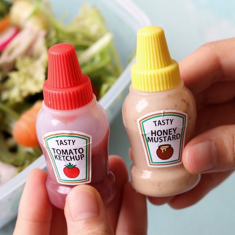 🇹🇭พร้อมส่งจากไทย🧂ขวดจิ๋วอเนกประสงค์ แบ่งซอสขนาดพกพาขนาดเล็ก สะดวก ดีไซน์น่ารัก ใช้จัดของจุกจิก.