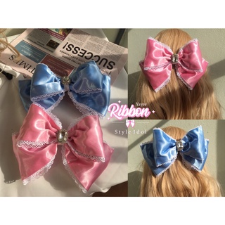 กิ๊บติดผม/โบว์ติดผมสไตล์โลลิต้า🎀Handmade ทรงสวยไม่ต้องจัดทรง‼️