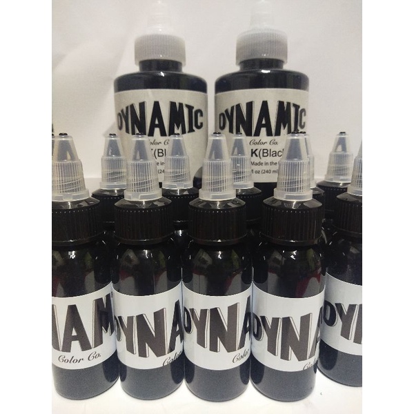 สีสักของแท้100%ไดนามิค ฝาขาว*ขวดเทแบ่ง* tattoo Dynamic สักลาย ขนาด30ml