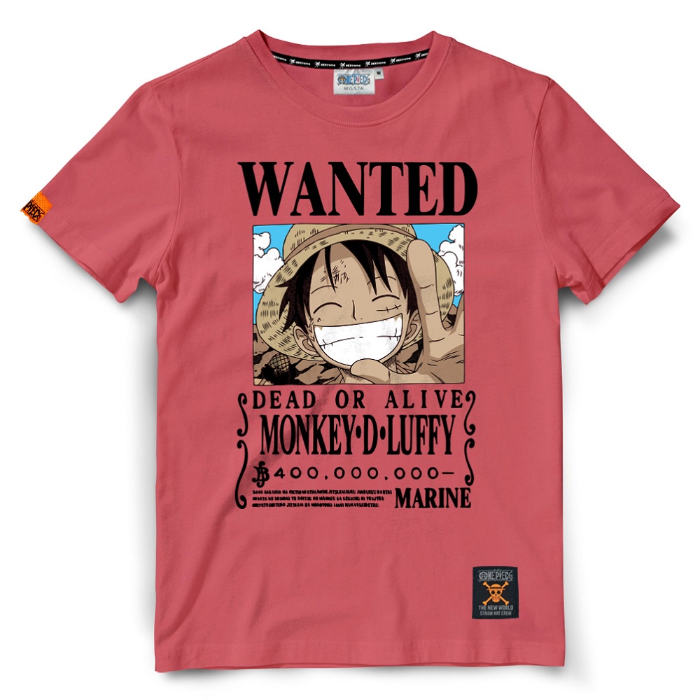 เส อย ดว นพ ช One Piece 279 ชมพ Wanted Luffy Shopee Thailand