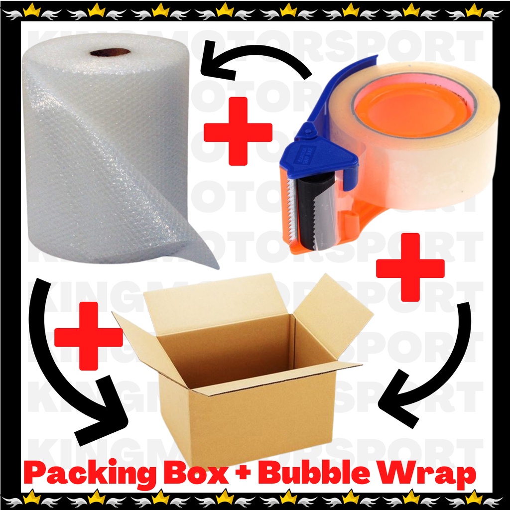 PACKING BOX+BUBBLE WRAP-PACKING SAFE EXTRA PROTECTION
