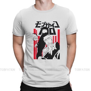 เสื้อยืดวินเทจเสื้อยืดลําลอง ผ้าฝ้าย แขนสั้น คอกลม พิมพ์ลายกราฟฟิค Mob Psycho 100 Anime Shigeo Reigen Dimple ขนาดใหญ่ สํ