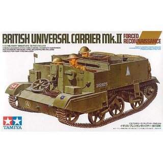 พลาสติก โมเดล ประกอบ TAMIYA สเกล 1/35 British Universal Carrier Mk.II Forced Reconnaissance (35175)