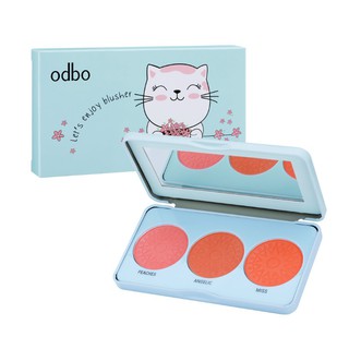 Odbo Lets Enjoy Blusher 3 color Palette OD1-103 (#01)