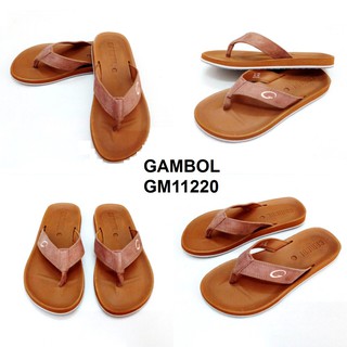 รองเท้า GAMBOL รองเท้าแตะแบบหนีบไฟล่อน ราคาสบายกระเป๋า GM11220