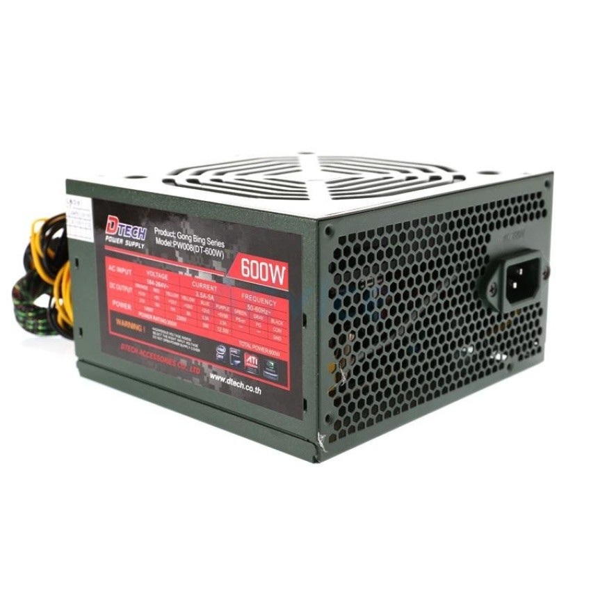 DTECH Power Supply FULL PW008 600W.