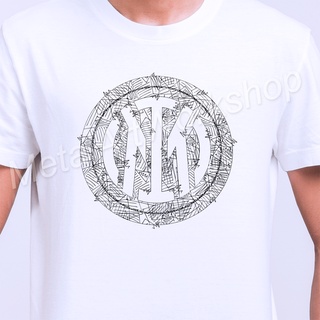 เสื้อยืด ตราสโมสร Inter Milan อินเตอร์มิลาน ลายเส้นปากกาหมึกดำ ภาพวาดสเก็ตช์สามารถปรับแต่งได้