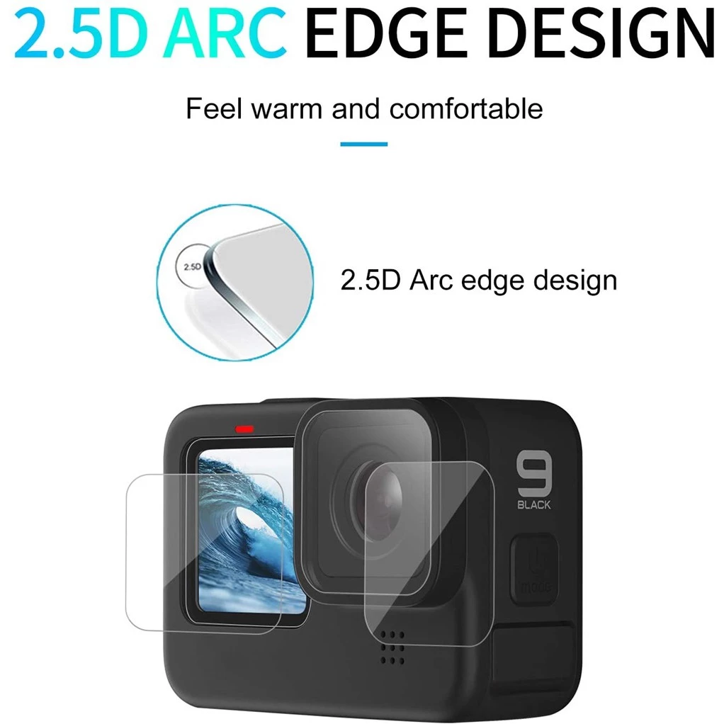 TELESIN GoPro 9 Tempered Glass Screen Protector (3PCS.) ฟิล์มกระจก TELESIN สำหรับ GoPro 9 จำนวน 3 ชิ้น thumbnail 8