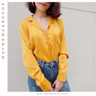 Yellow button top...