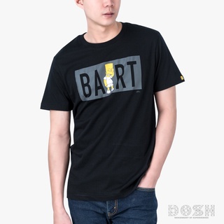 🌟พร้อมส่ง🌟DOSH:MENS T-SHIRTS THE SIMPSONS เสื้อยืดคอกลม สีดำ XS-XL รุ่นDSIMT5041-BL