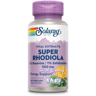 Solaray, Super Rhodiola, 500 mg, 60 VegCaps