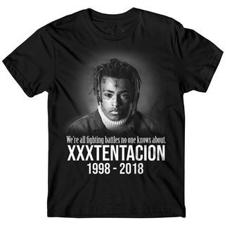 เสื้อยืดแขนสั้นคอกลมสำหรับผู้ชาย xxxtentacion