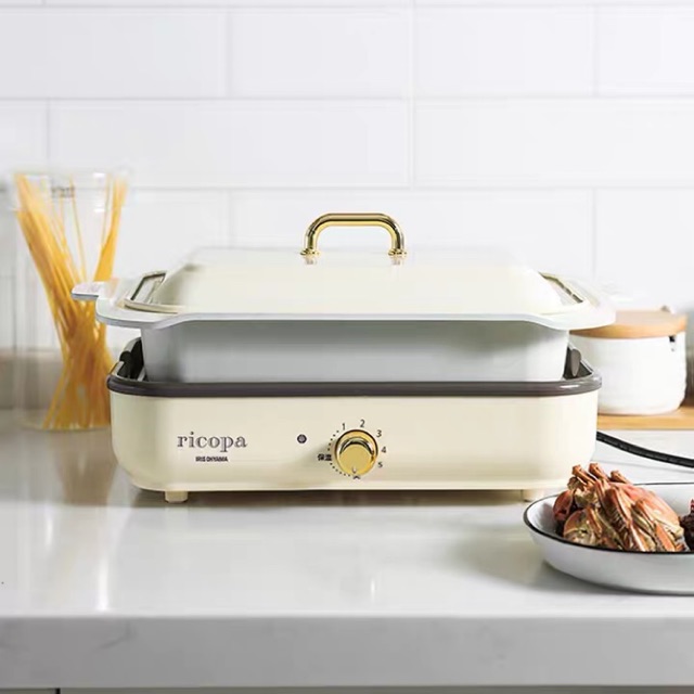 พร้อมส่ง✨สินค้าเป็นอะไหล่เงิน IRIS RICOPA ชุดเตาเหลี่ยมอเนกประสงค์ หม้อต้มชาบู ถาดย่าง