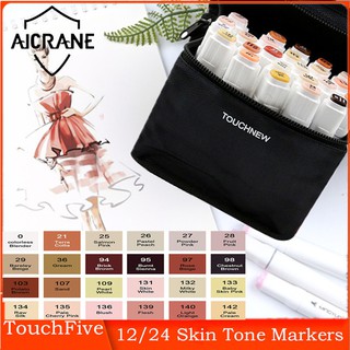 Aicrane ปากกามาร์กเกอร์ 12 24 สี