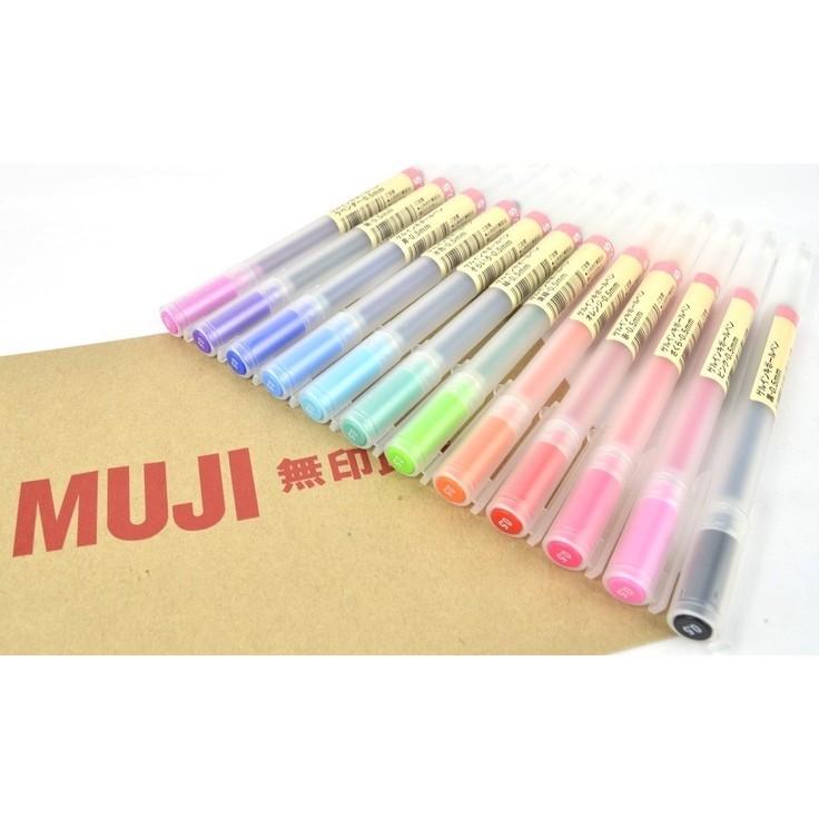 ปากกาสี MUJI มูจิ ขนาด 0.38 0.5 และ 0.7