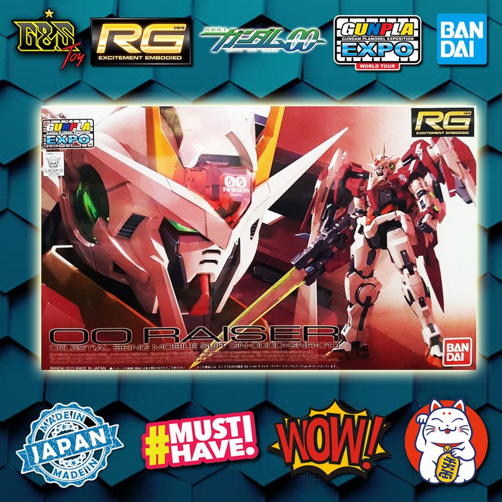 RG -  Gundam OO Raiser Trans-Am Clear Color ver.  EXPO จาก Gundam 00