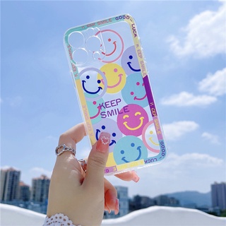 เคส OPPO Reno4 Reno5 Reno6Z R17 Pro A74 A31 A15s A52 A55 A57 Colorful Smile Soft TPU Clear Phone Case เคสโทรศัพท์ แบบนุ่ม