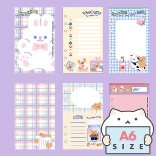 กระดาษรีฟิล 6 รู Bentoy V.2 🐻  ขนาด A6 BT Planner Refill Paper Insert Diary 6 Holes สมุดแพลนเนอร์ ไดอารี่ mimisplan