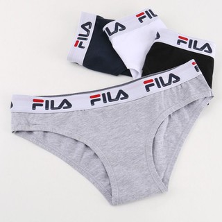 ❌ผู้หญิง❌FILA กางเกงในผู้หญิง ทรง BRIEF💓ผ้า Cotton อย่างดี💓สีดำ กรม เทา ขาว💓size  S M L Xl