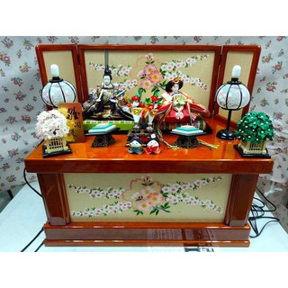 ตุ๊กตา ฮินะ พร้อมกล่องเก็บอุปกรณ์ ตกแต่ง Hinamatsuri Storage New Dolls Festival Cos