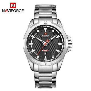 นาฬิกา Naviforce รุ่น NF9161M สีเงิน ของแท้ รับประกันศูนย์ 1 ปี ส่งพร้อมกล่อง ราคาถูกที่สุด #NF #NF9161