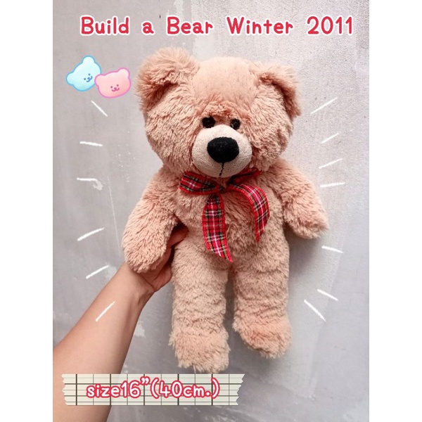 Build a bear Teddy '"Winter" size16" 🧸ตุ๊กตาหมี บิ้วอะแบร์