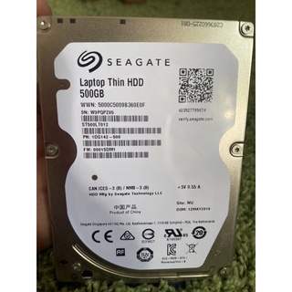 📌ขาย HDD โน๊ตบุ๊ก :500GB SATA ยี่ห้อ SEAGATE ใสๆไม่ติดสี ไม่ติด BAD สวยๆ