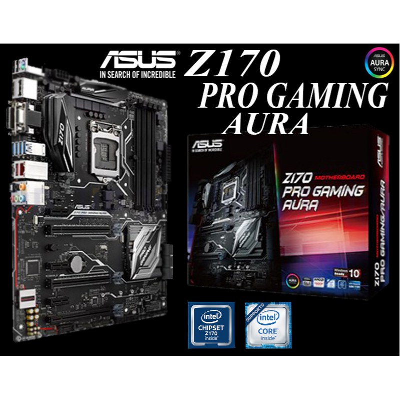 Mainboard ASUS Z170 PRO GAMING AURA (Socket 1151) มือสอง พร้อมส่ง ส่งเร็วมาก !!! [[[แถมถ่านไบออส]]]