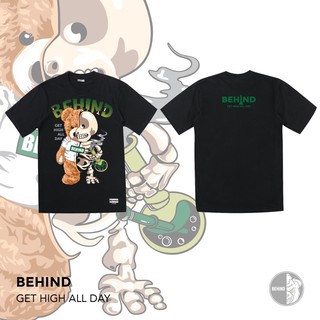 BEHIND CLOTHING เสื้อยืดลาย “GET HIGH ALL DAY”