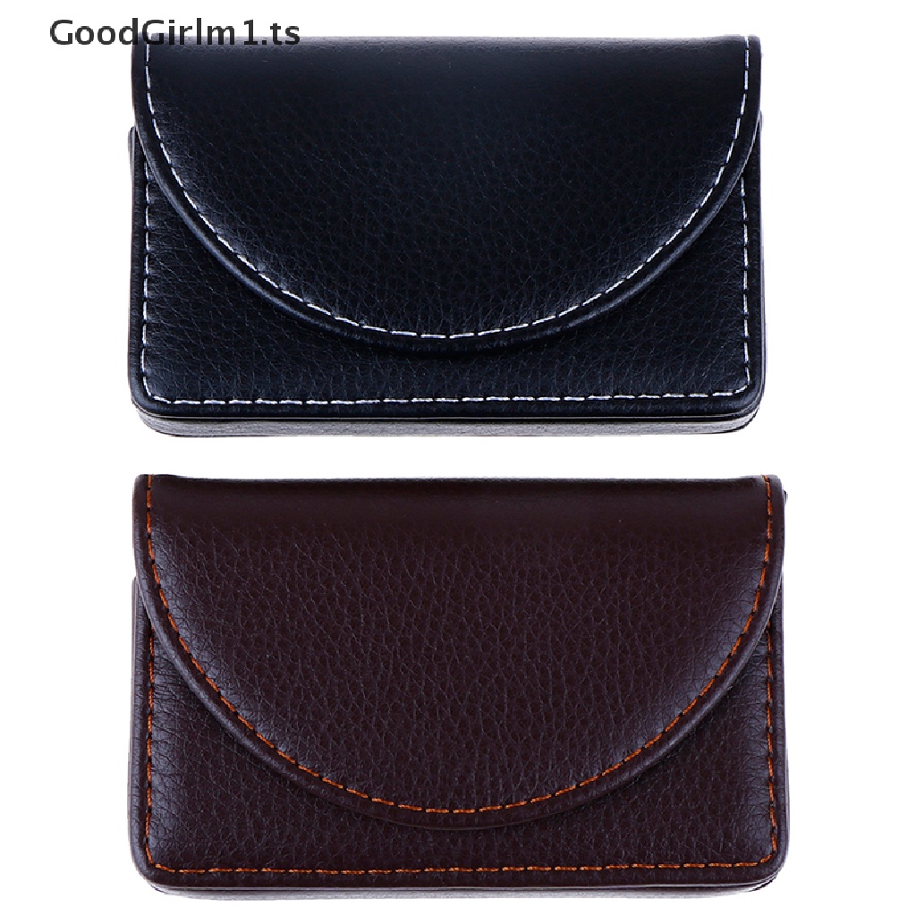 GoodGirlm1 Pocket Leather Name Business Card ID Card Credit Card Holder Case Wallet W/Box TS #4