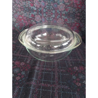 Pyrex หม้อแก้วทนความร้อนสูง ขนาด 20 cm.