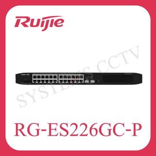 Reyee RG-ES226GC-P Cloud Managed Smart POE Switch 24 Port Gigabit, 24 Port POE 370W